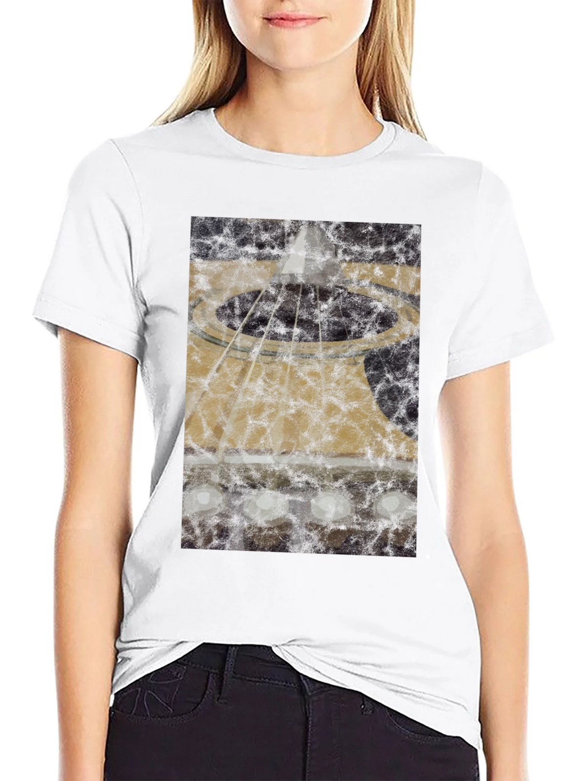 Abstract Acoustic Guitar Graphic T-Shirt product image 11