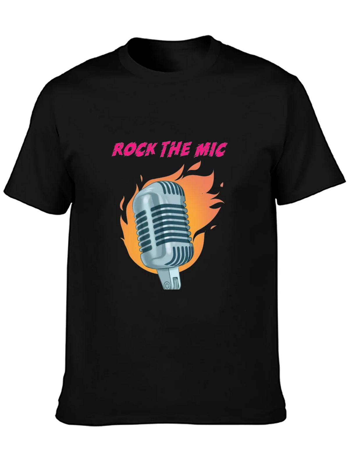 Rock the Mic Graphic T-Shirt - Black product image 6