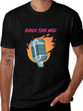 Rock the Mic Graphic T-Shirt - Black product image 1