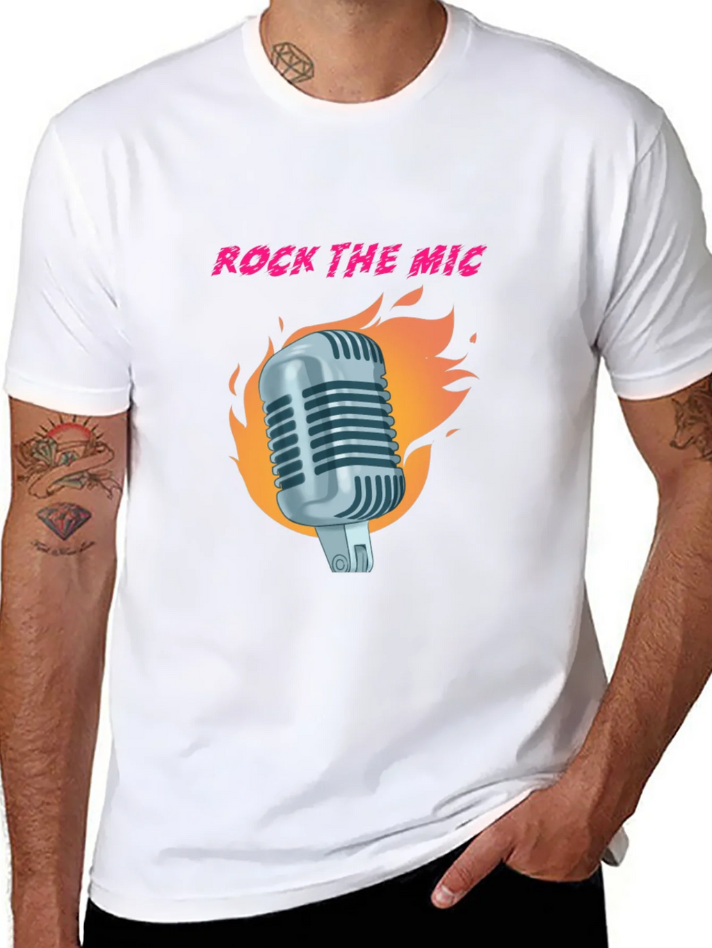Rock the Mic Graphic T-Shirt - Black product image 10