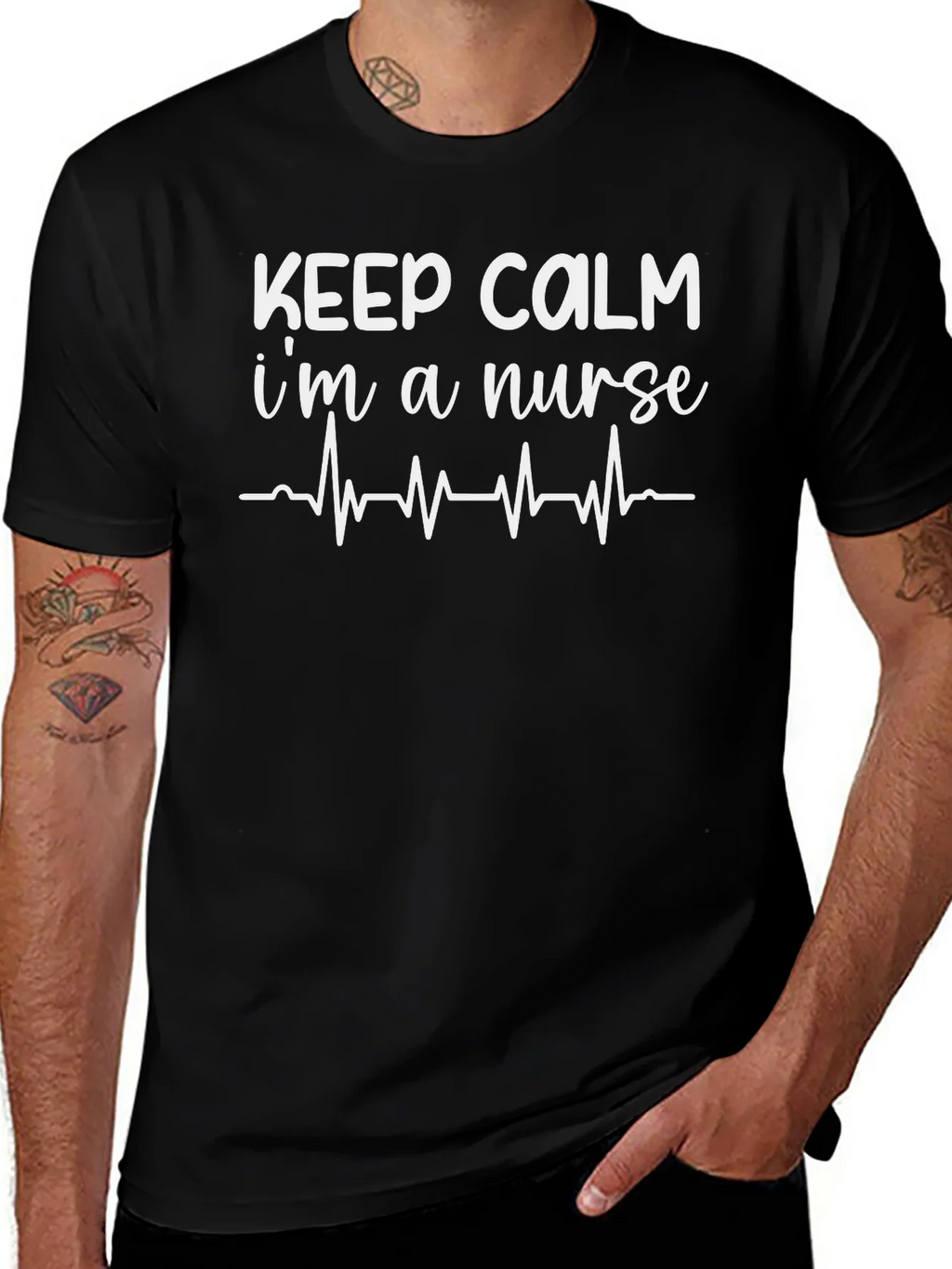 Keep Calm Nurse T-Shirt: Comfort & Style product image 1