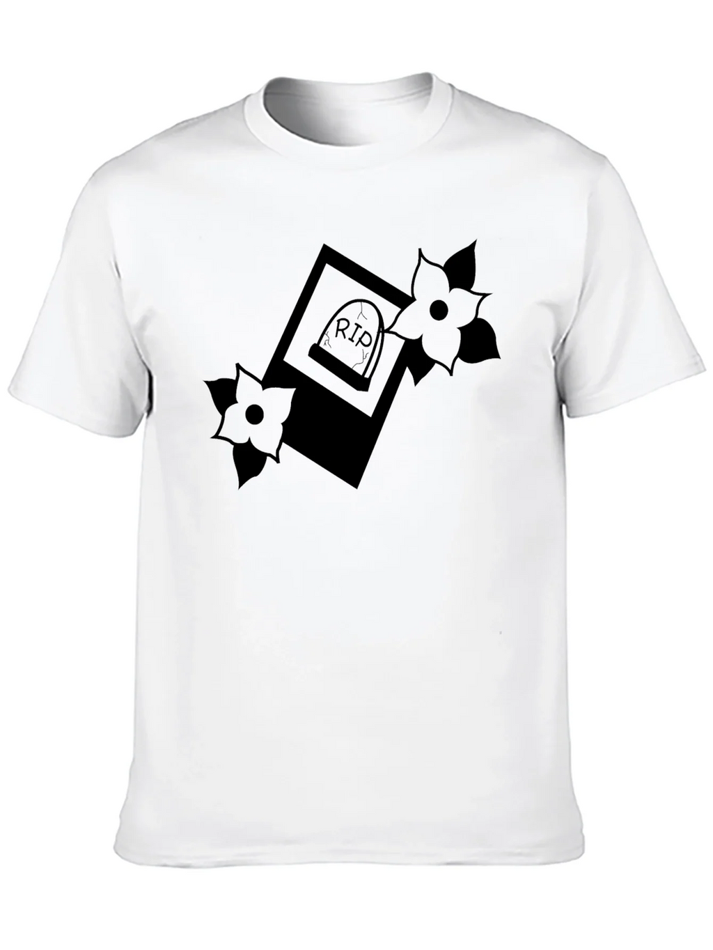 RIP Tombstone Floral Graphic Tee - Classic Black product image 12