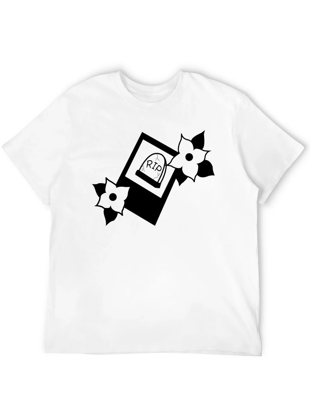 RIP Tombstone Floral Graphic Tee - Classic Black product image 3