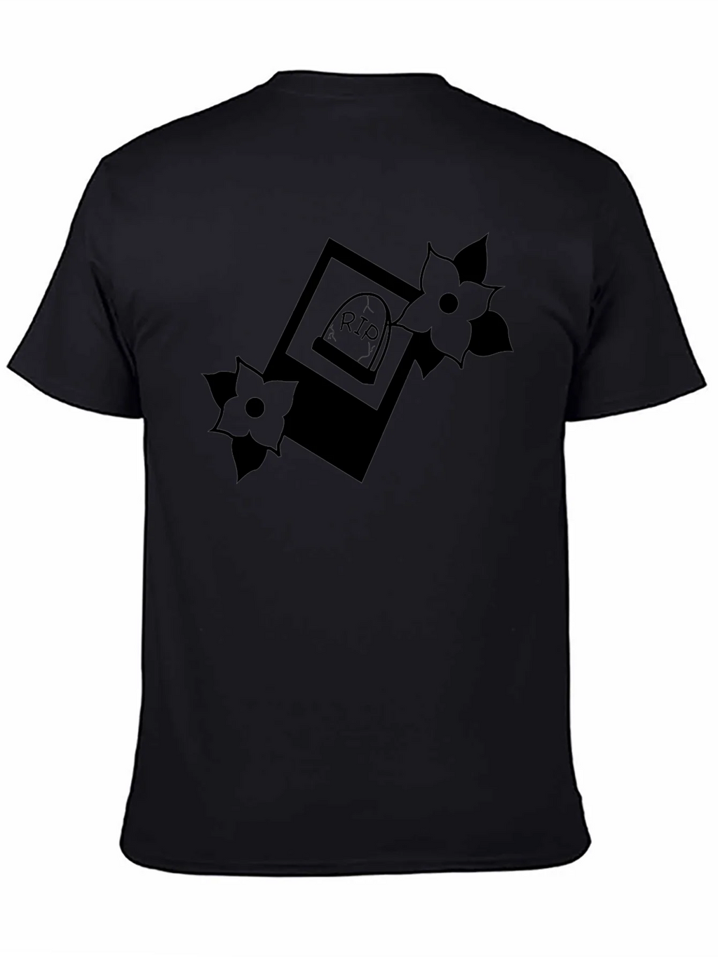 RIP Tombstone Floral Graphic Tee - Classic Black product image 7