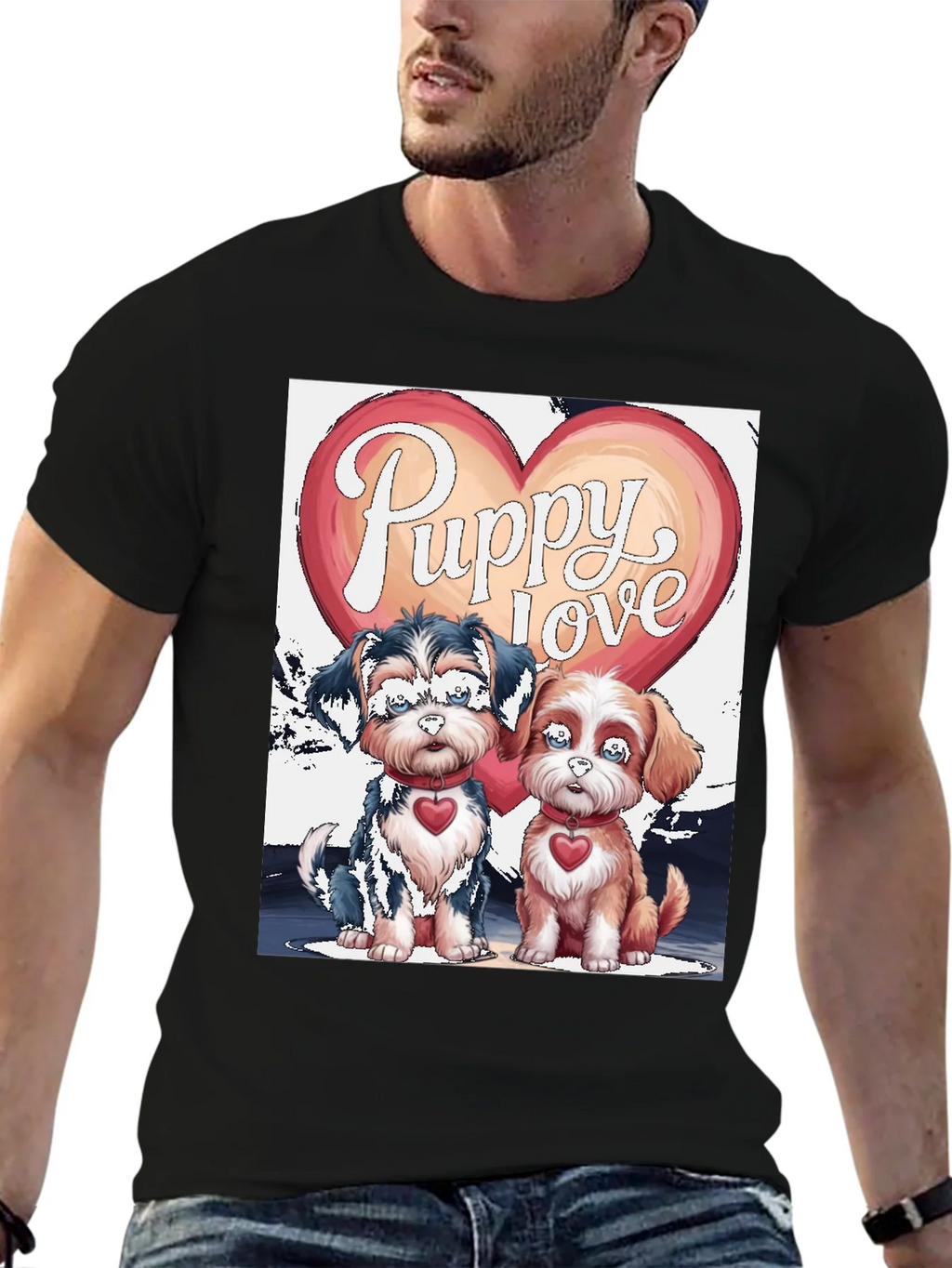 Puppy Love Valentines Day Graphic Tee product image 9