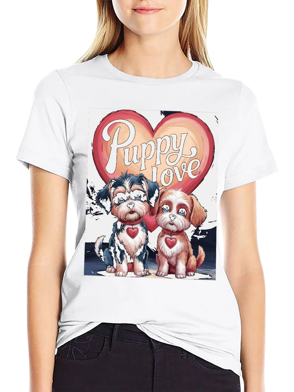 Puppy Love Valentines Day Graphic Tee product image 11