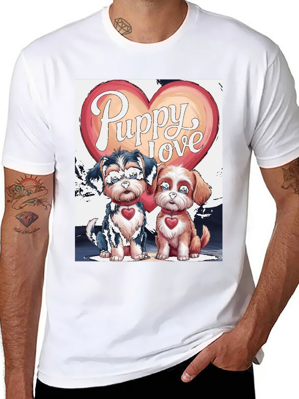 Puppy Love Valentines Day Graphic Tee product image 10