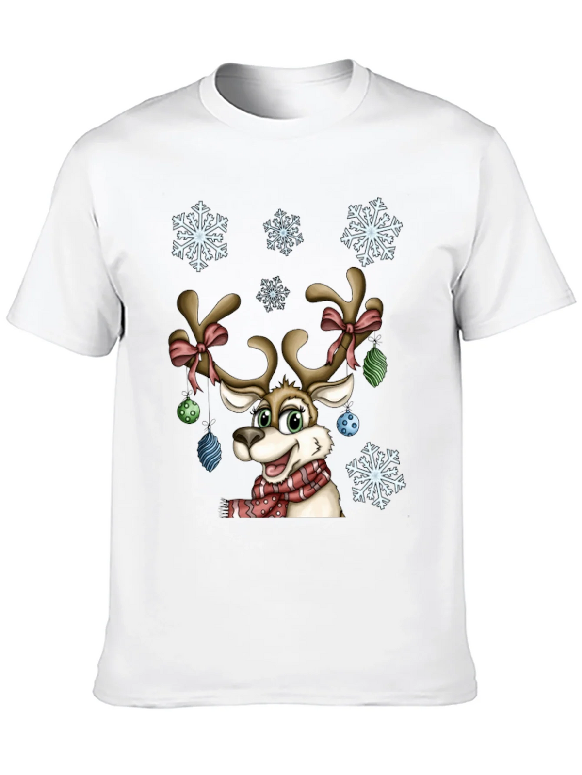 Festive Reindeer Graphic Tee - Holiday Cheer product image 12