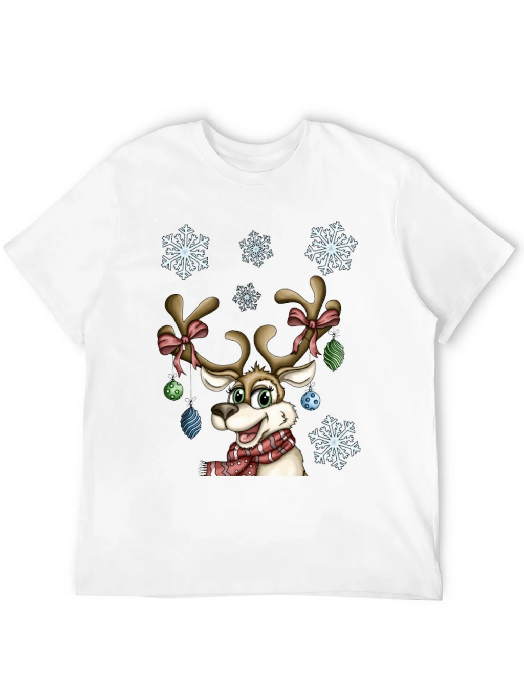 Festive Reindeer Graphic Tee - Holiday Cheer product image 3