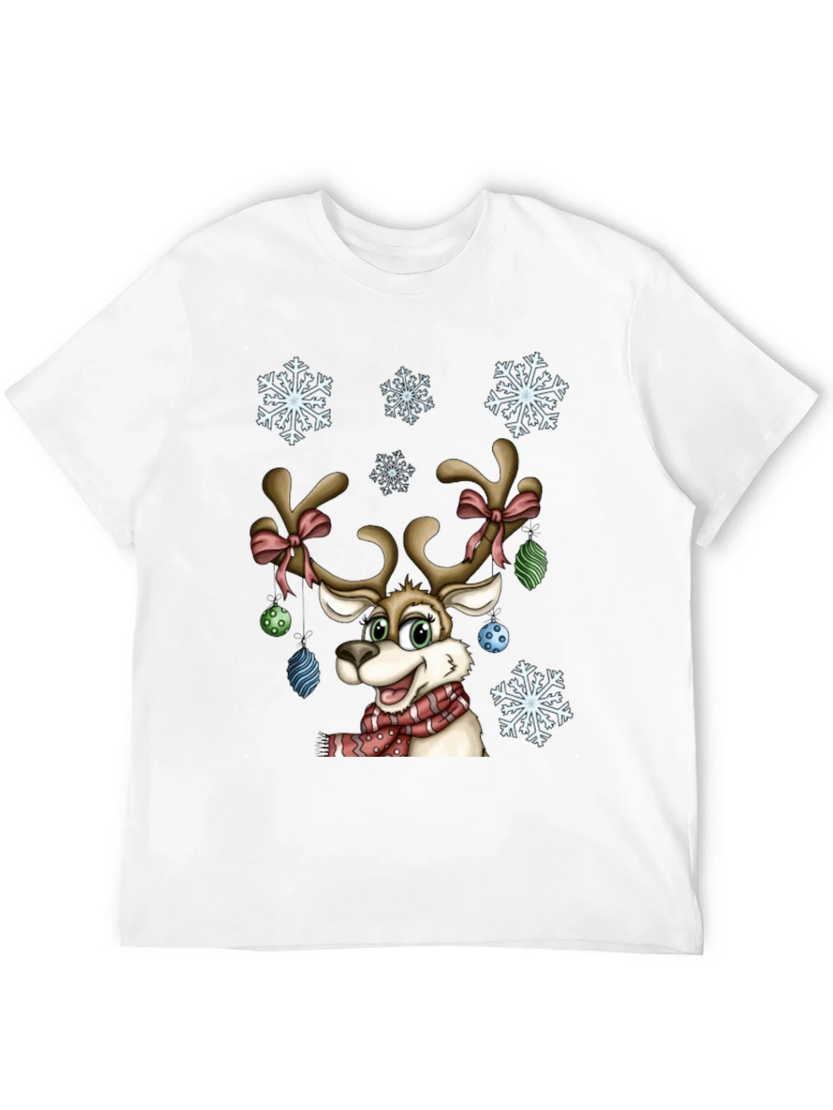 Festive Reindeer Graphic Tee - Holiday Cheer product image 3