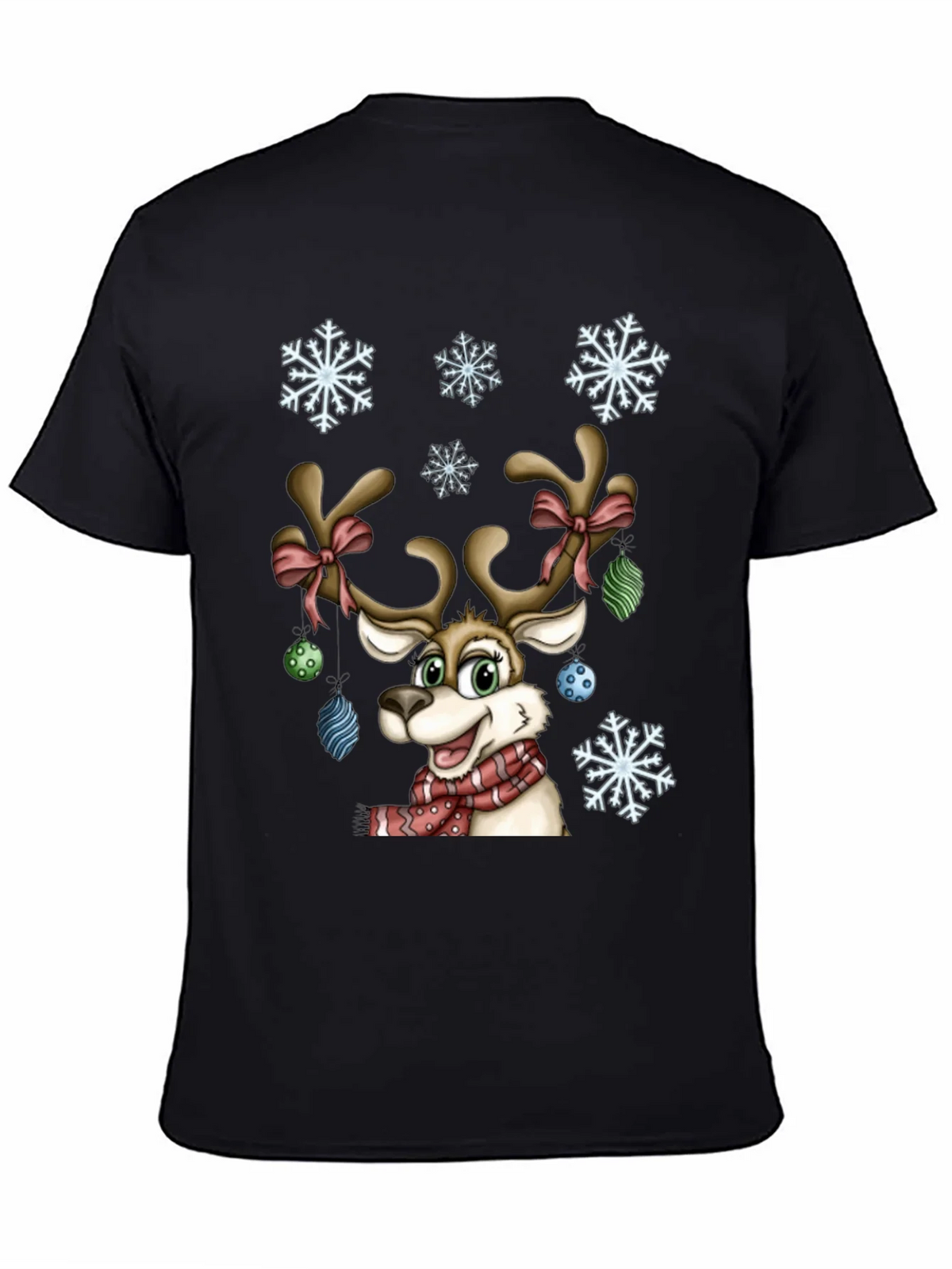 Festive Reindeer Graphic Tee - Holiday Cheer product image 7