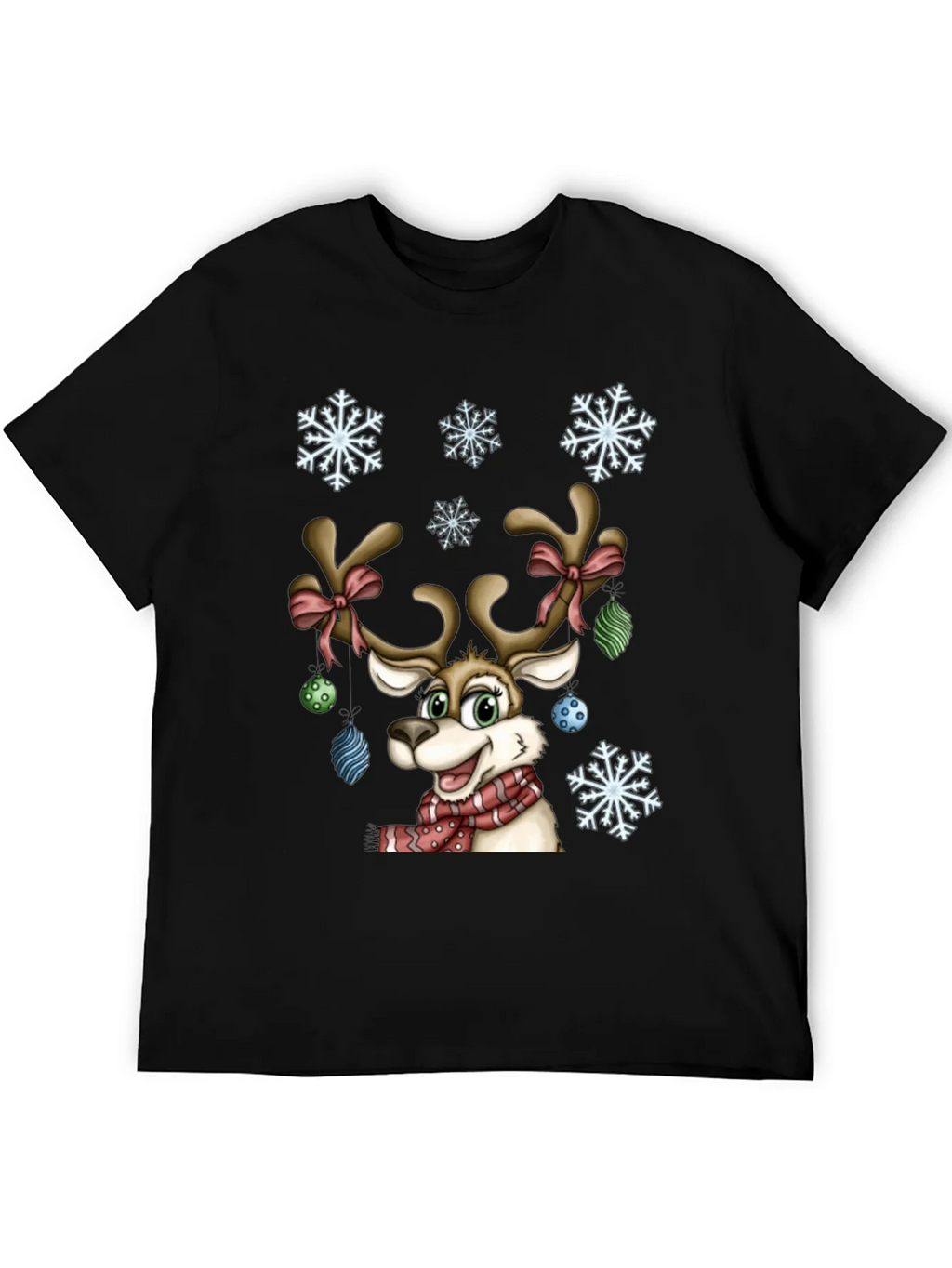 Festive Reindeer Graphic Tee - Holiday Cheer product image 8