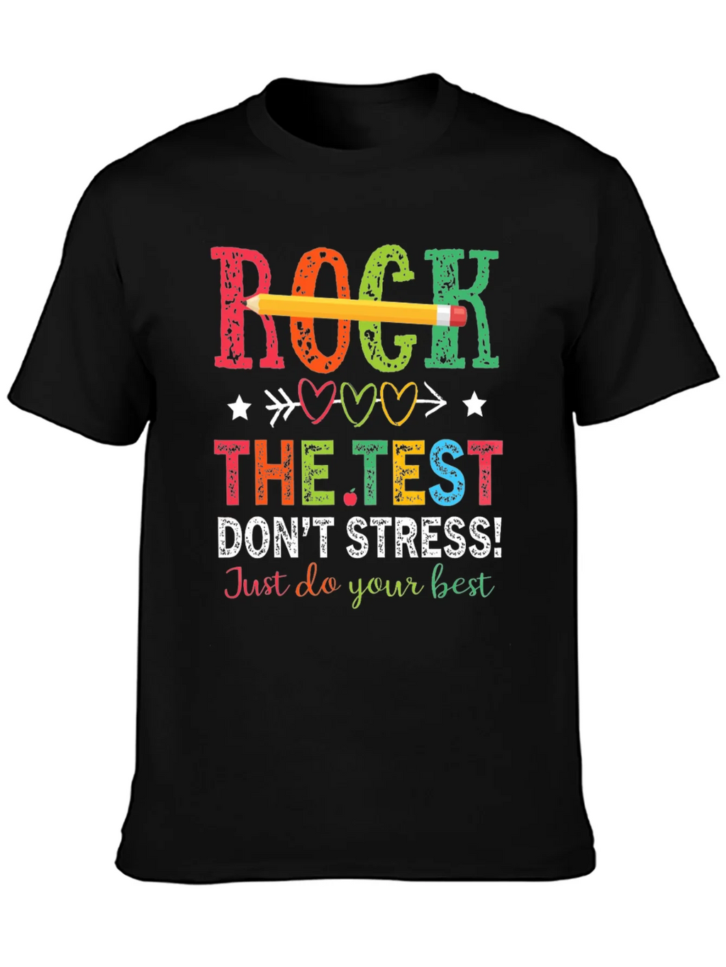 Rock The Test T-Shirt - Dont Stress! product image 6