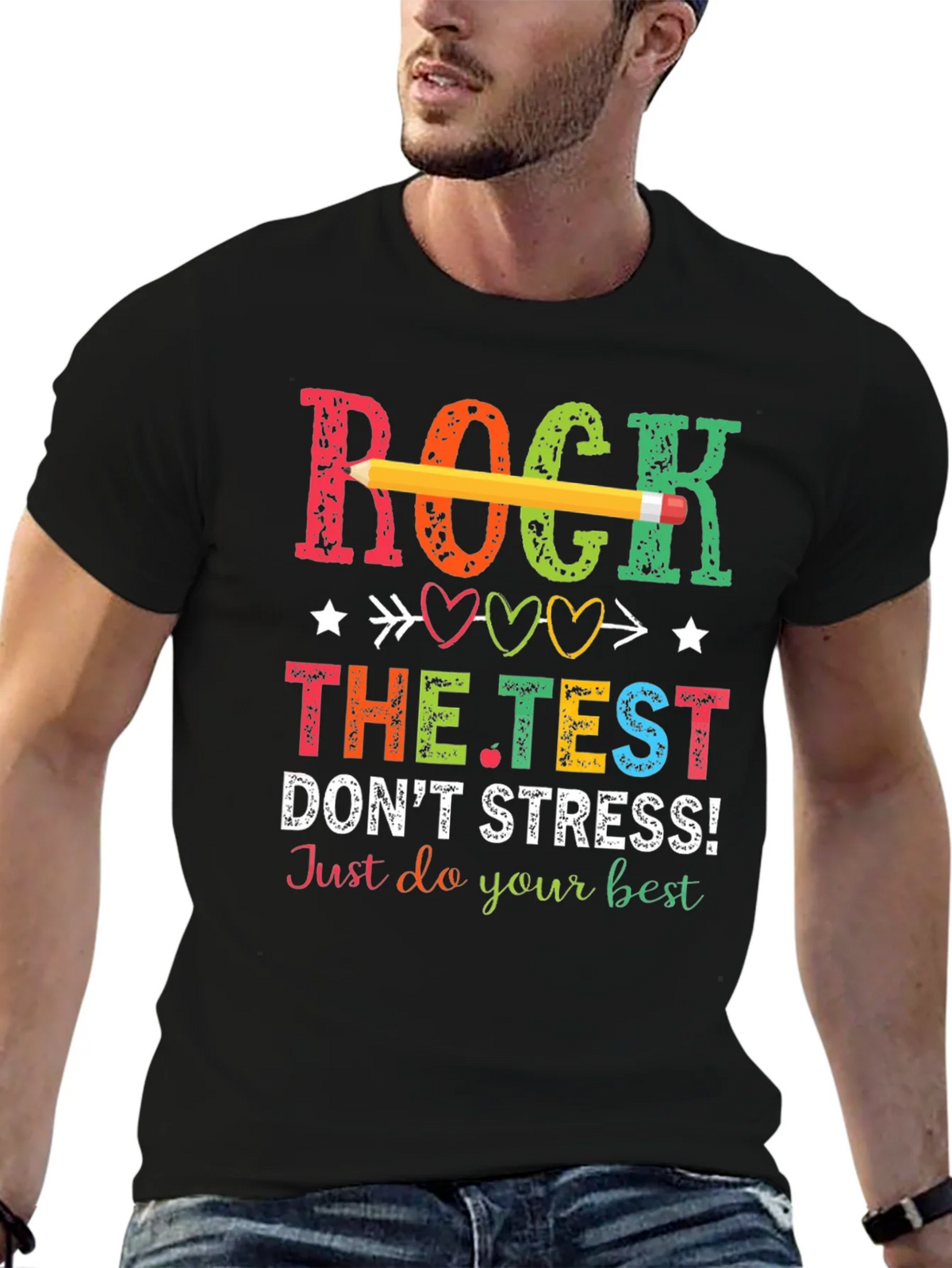 Rock The Test T-Shirt - Dont Stress! product image 9