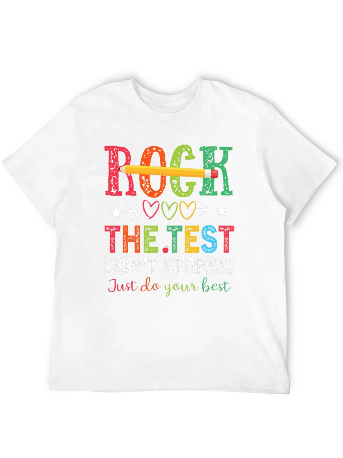 Rock The Test T-Shirt - Dont Stress! product image 3