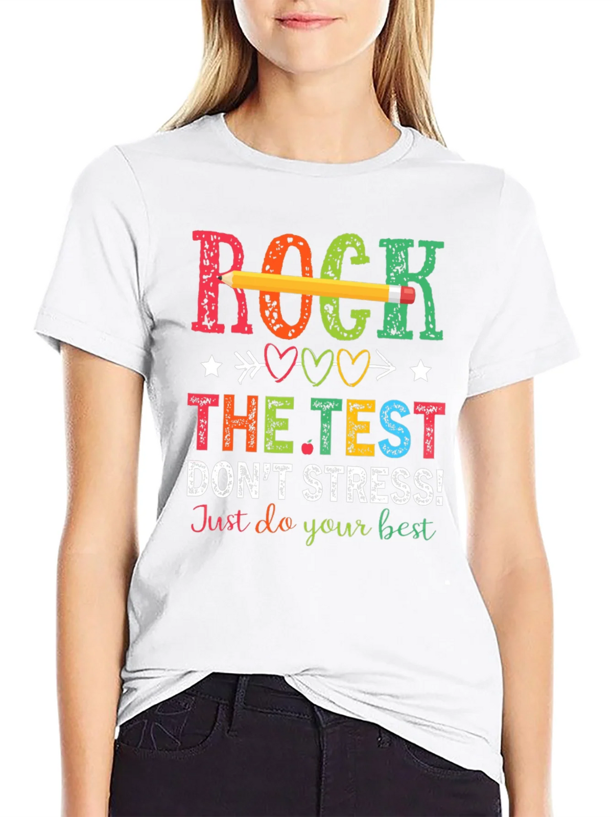 Rock The Test T-Shirt - Dont Stress! product image 11