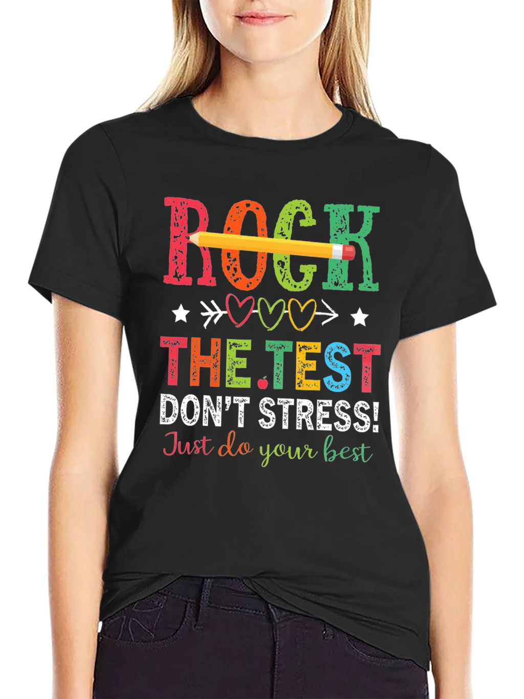 Rock The Test T-Shirt - Dont Stress! product image 5