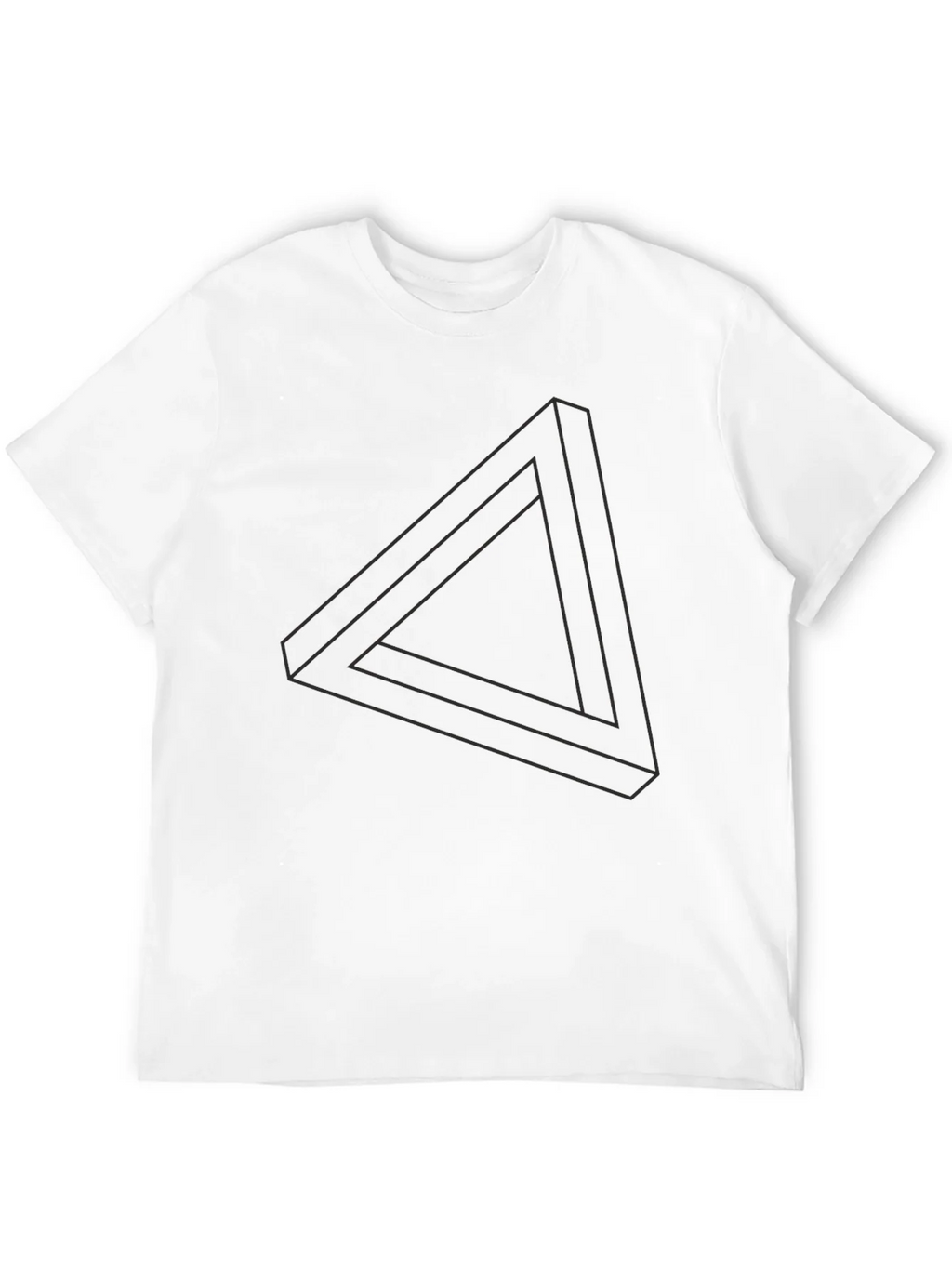 Impossible Triangle Graphic Tee - Modern Illusion Design product image 3