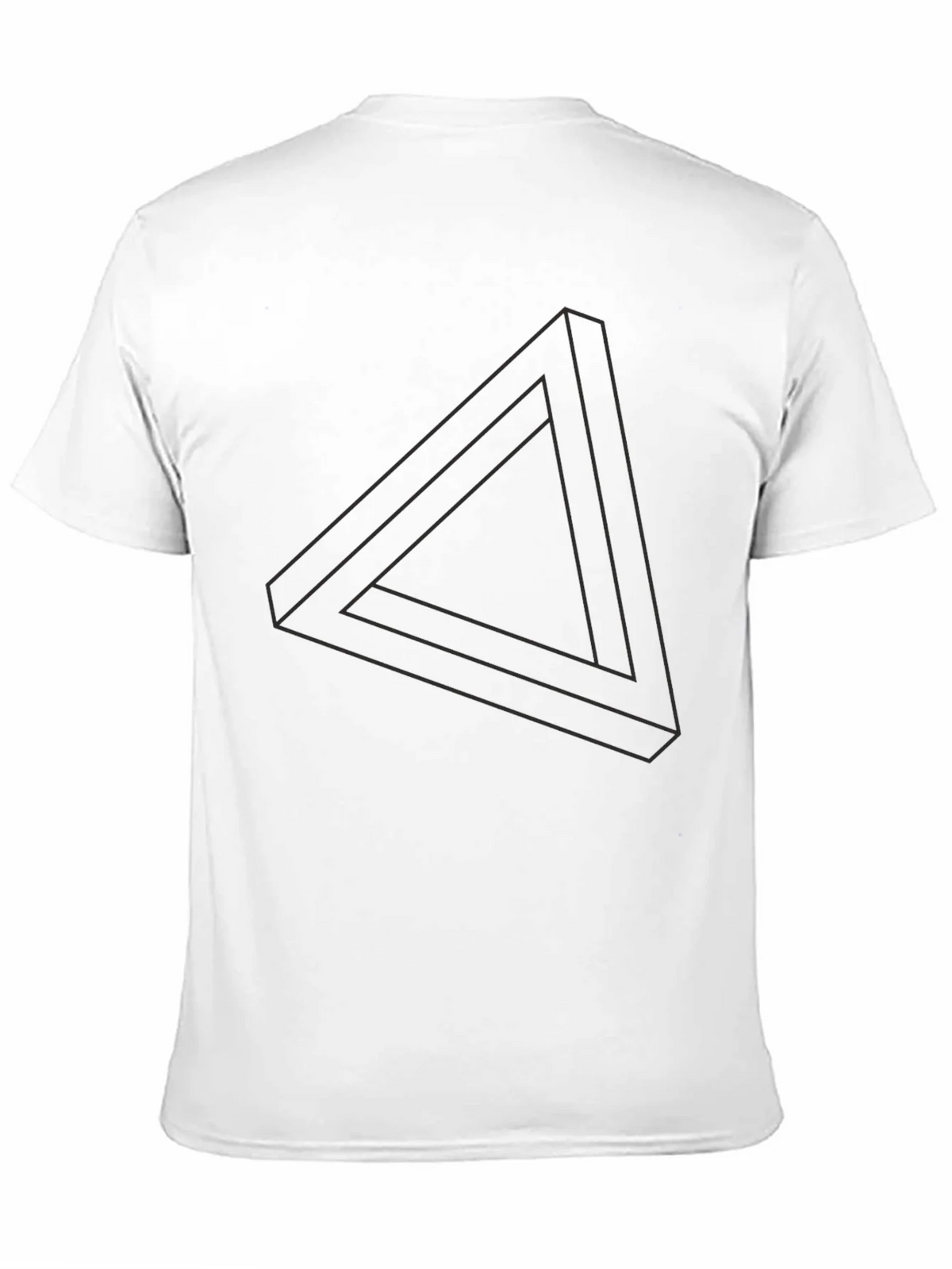 Impossible Triangle Graphic Tee - Modern Illusion Design product image 2