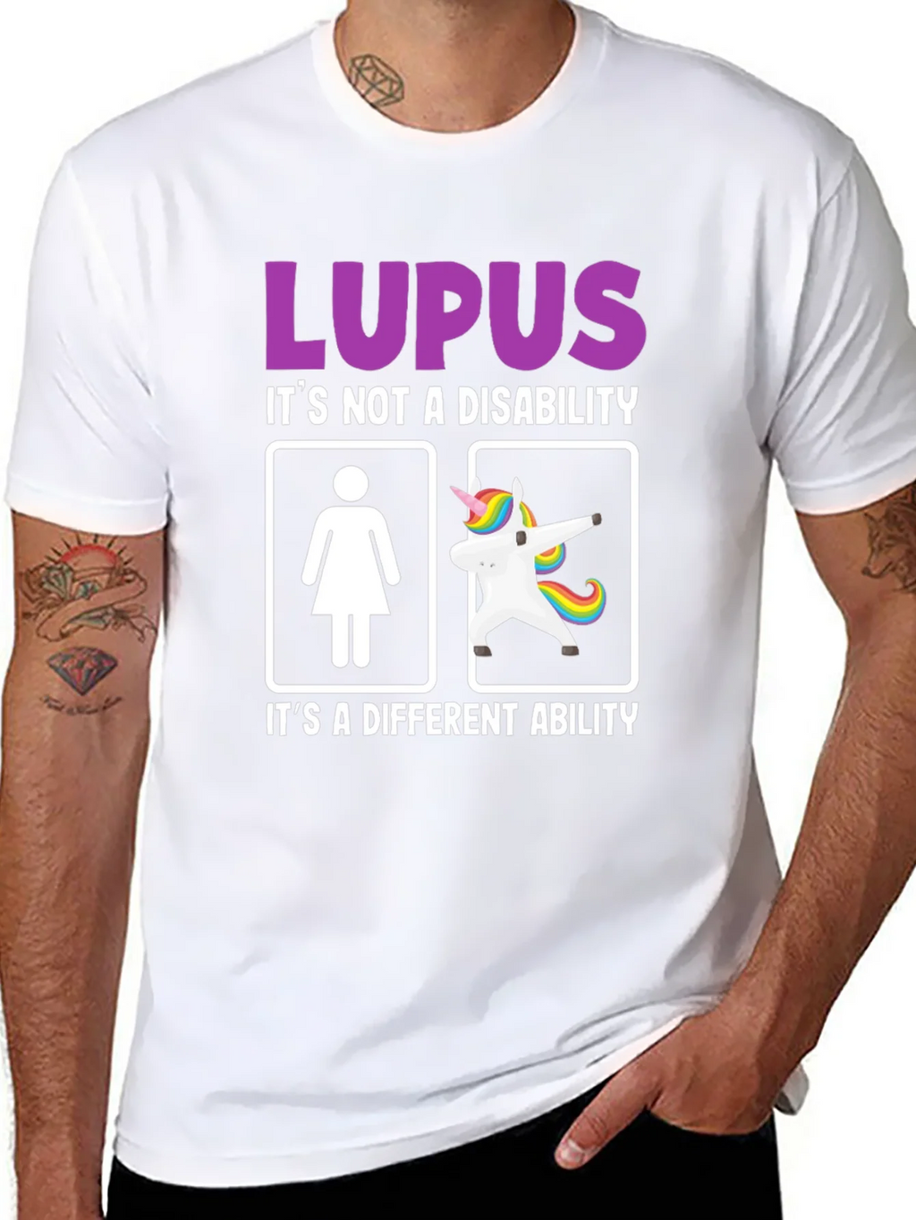 Lupus Awareness Graphic Tee - Its a Different Ability product image 10
