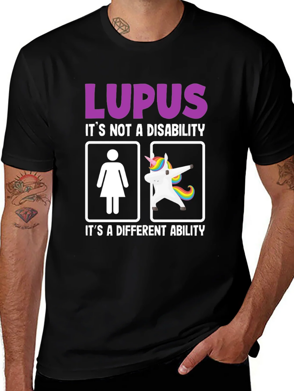 Lupus Awareness Graphic Tee - Its a Different Ability product image 1