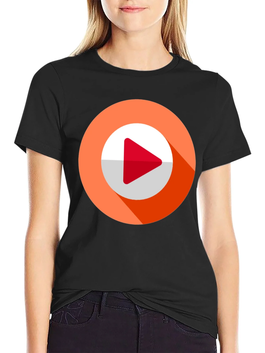 Modern Play Button Graphic Tee product image 5