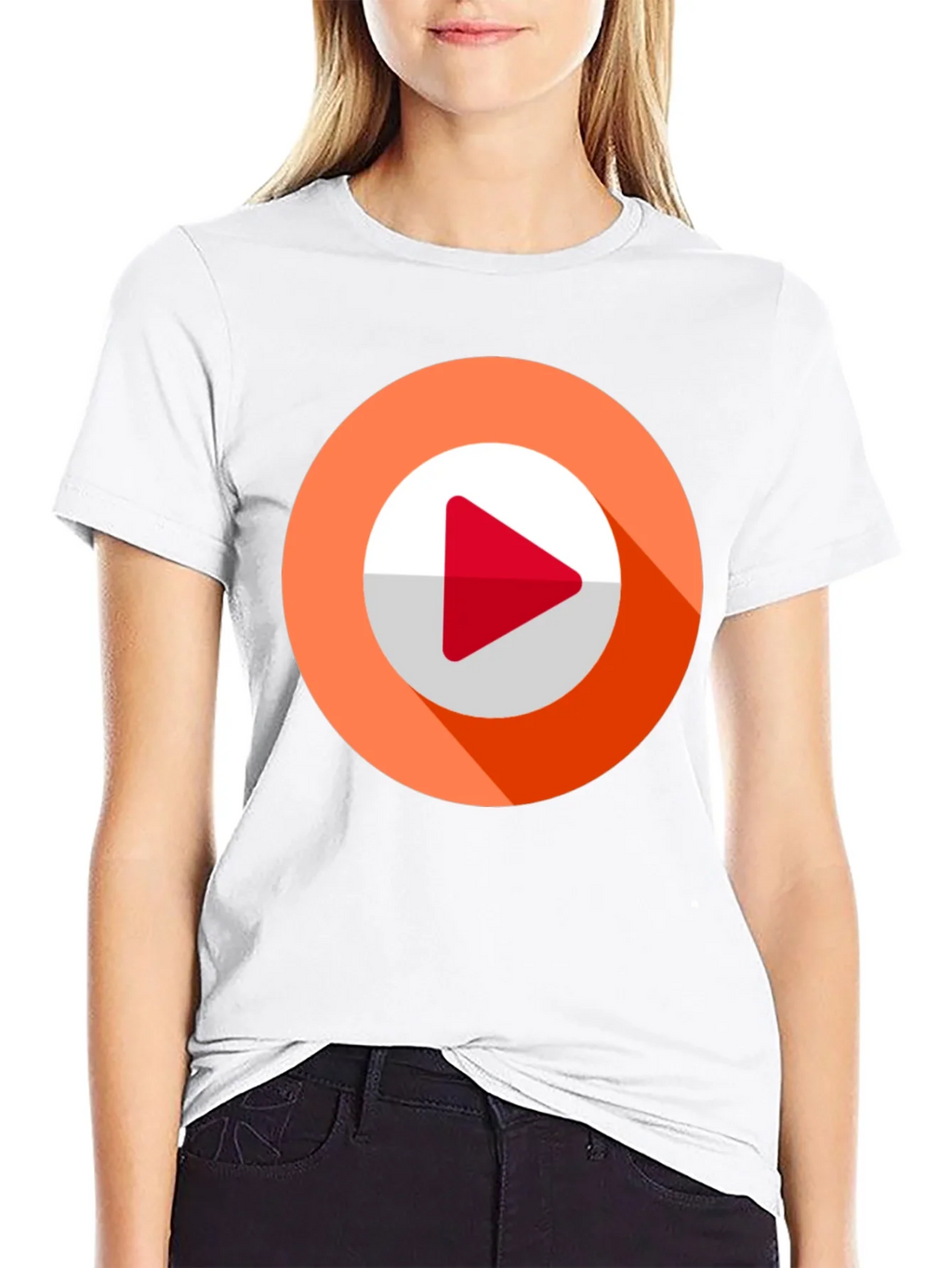 Modern Play Button Graphic Tee product image 11