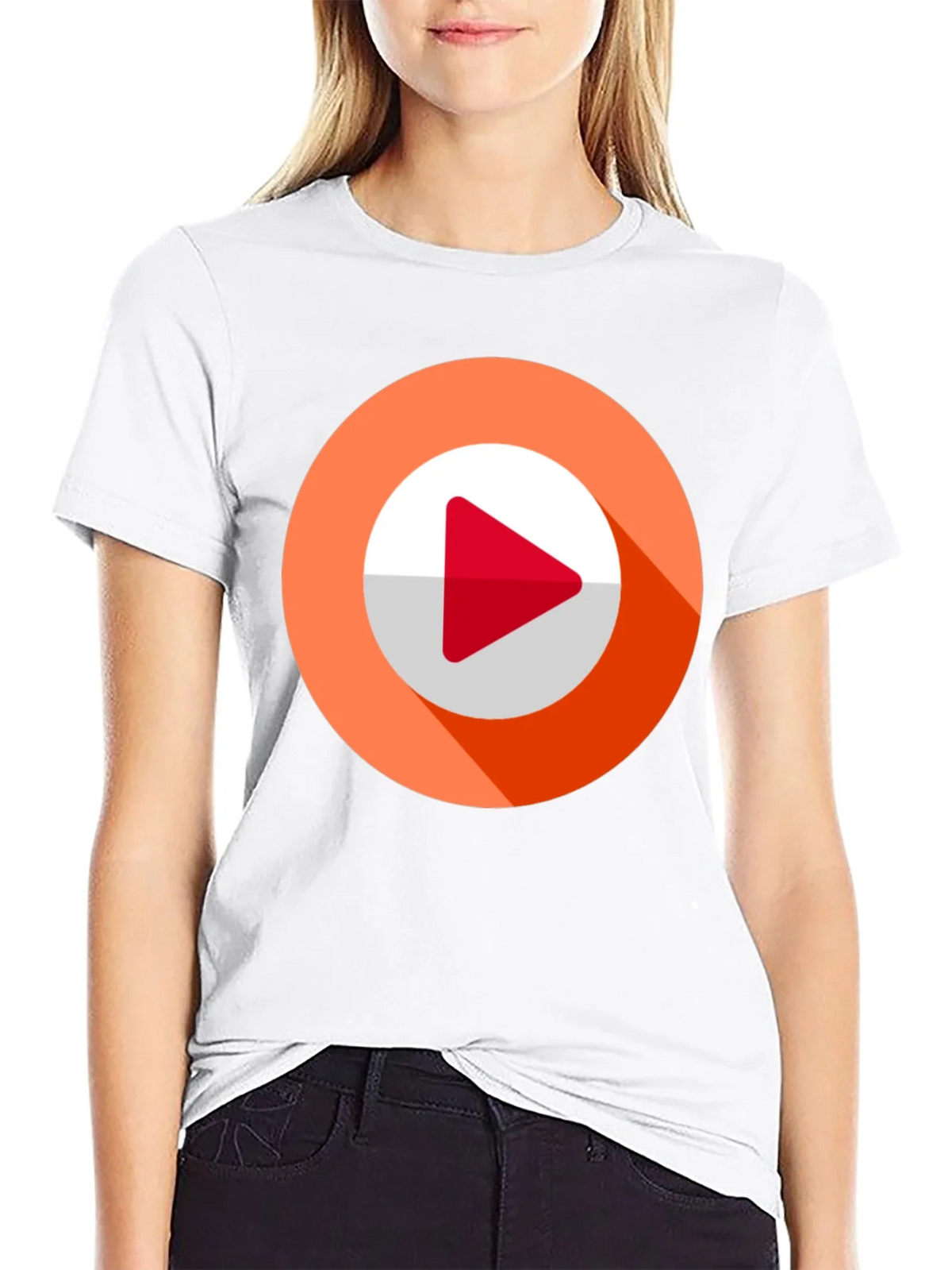 Modern Play Button Graphic Tee product image 11