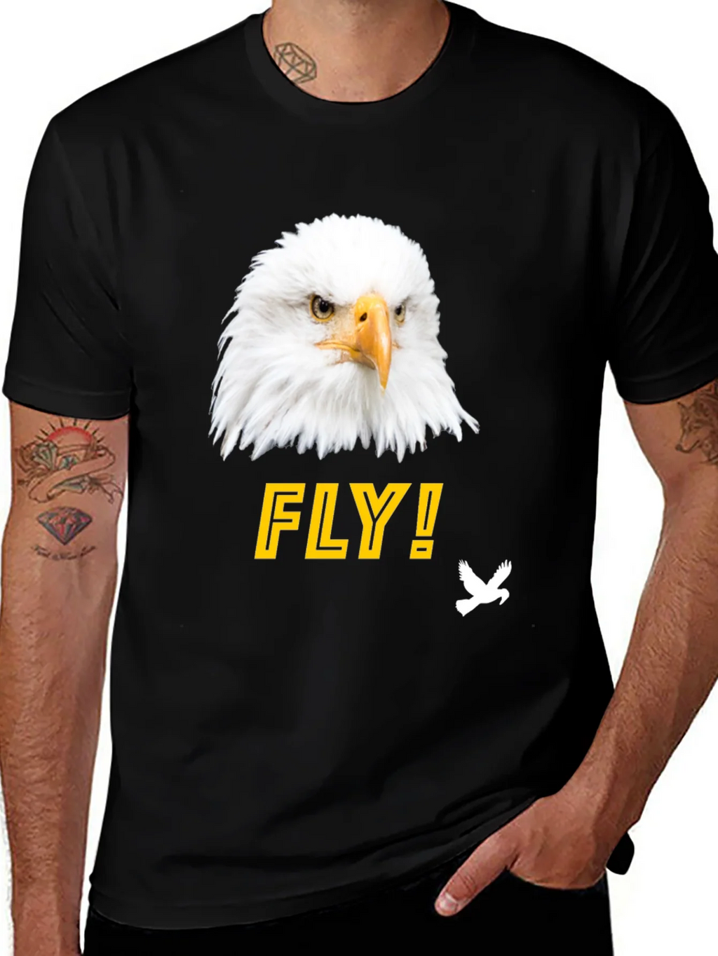 Eagle FLY! Graphic Tee - Mens Black T-Shirt product image 1