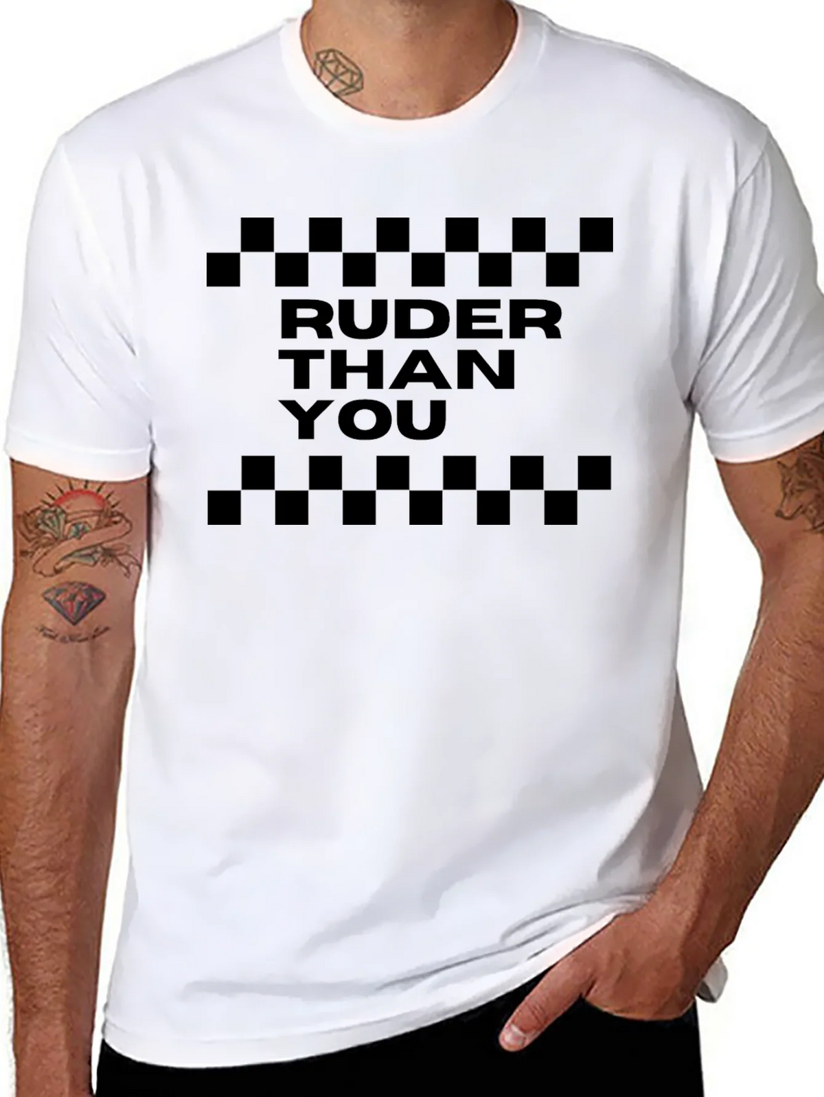 Ruder Than You Graphic Tee - Black product image 10