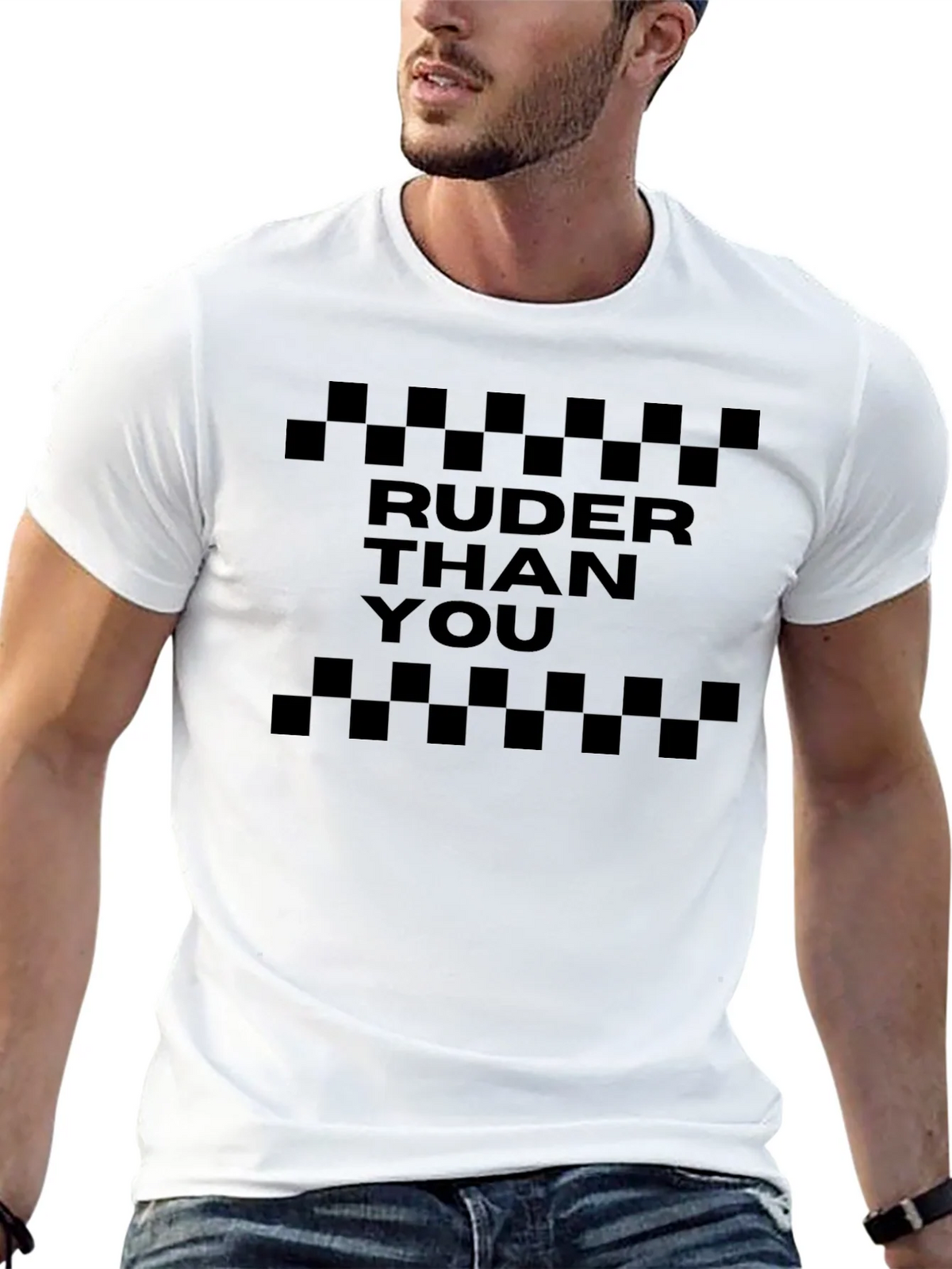 Ruder Than You Graphic Tee - Black product image 4