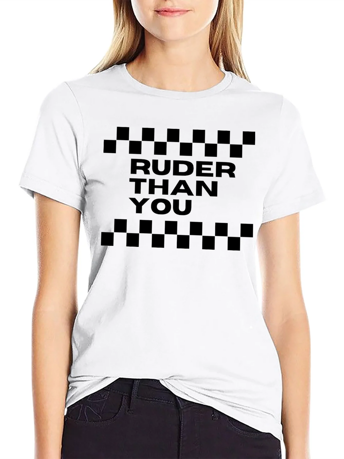 Ruder Than You Graphic Tee - Black product image 11