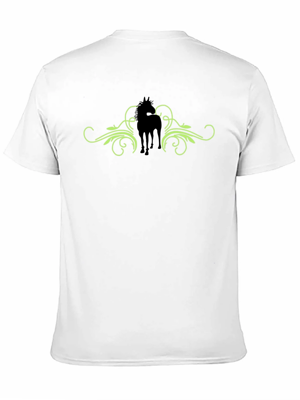 Horse Silhouette Graphic Print Tee - Black product image 2