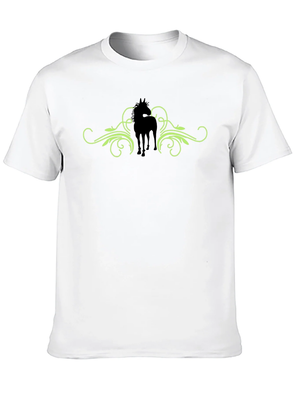 Horse Silhouette Graphic Print Tee - Black product image 12