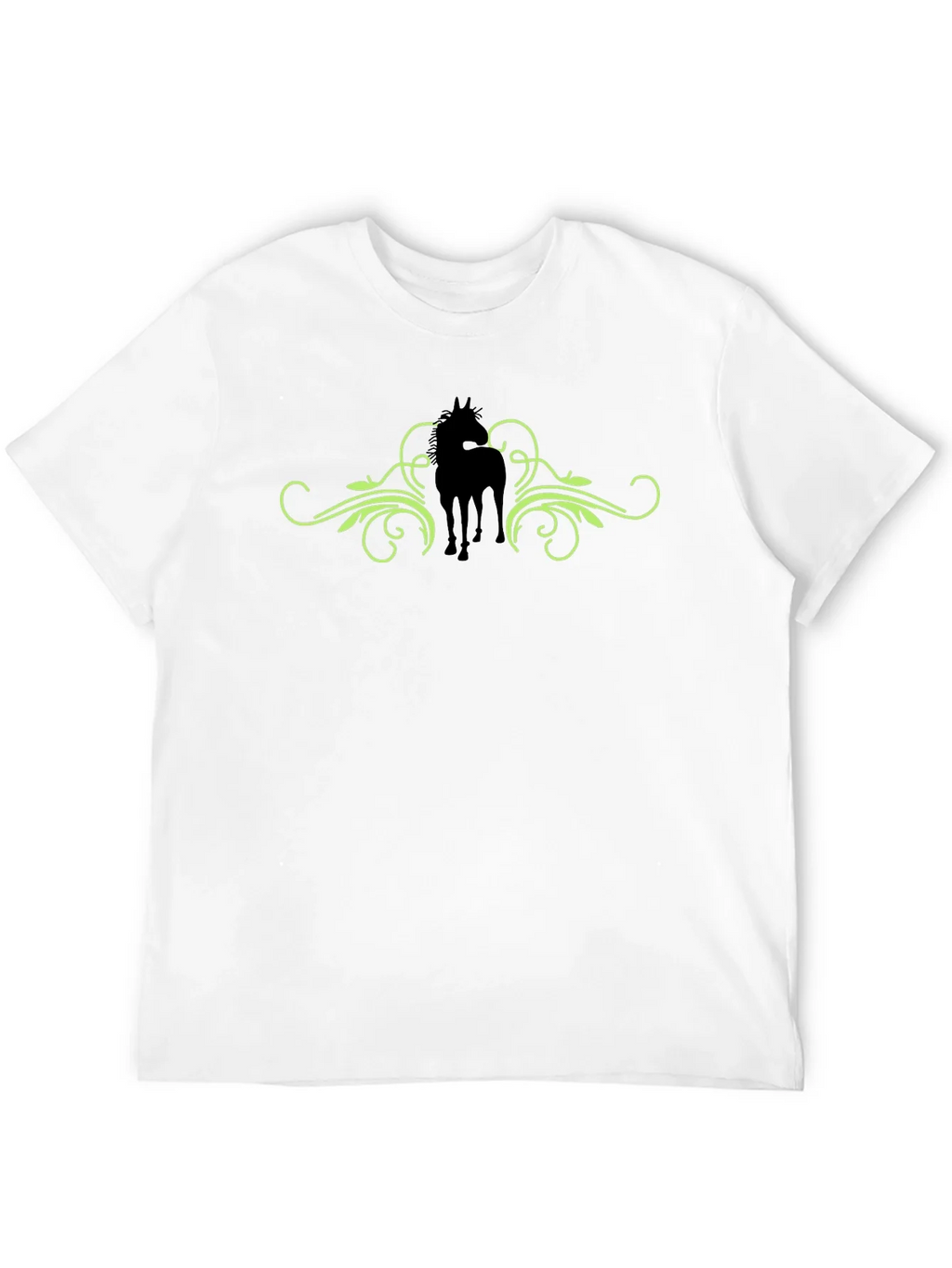 Horse Silhouette Graphic Print Tee - Black product image 3