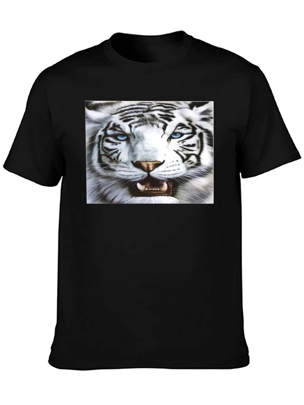 Bold Tiger Graphic Black T-Shirt product image 6