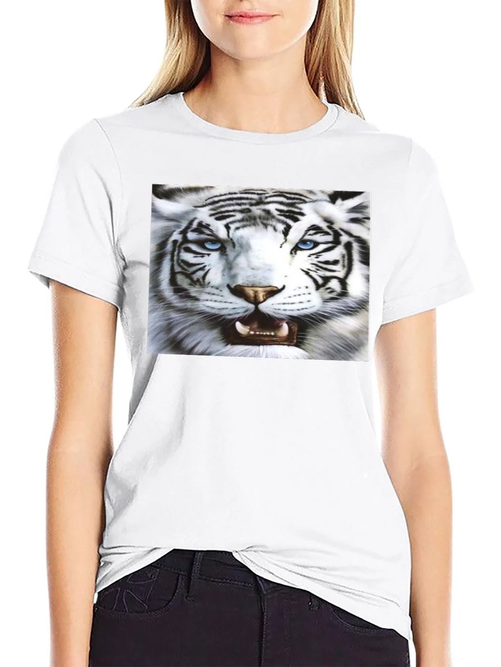 Bold Tiger Graphic Black T-Shirt product image 11