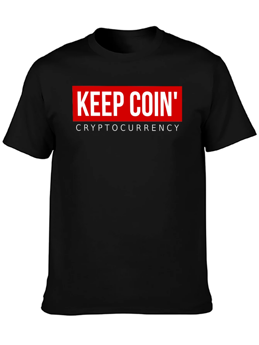 Keep Coin Cryptocurrency Black Graphic T-Shirt product image 6