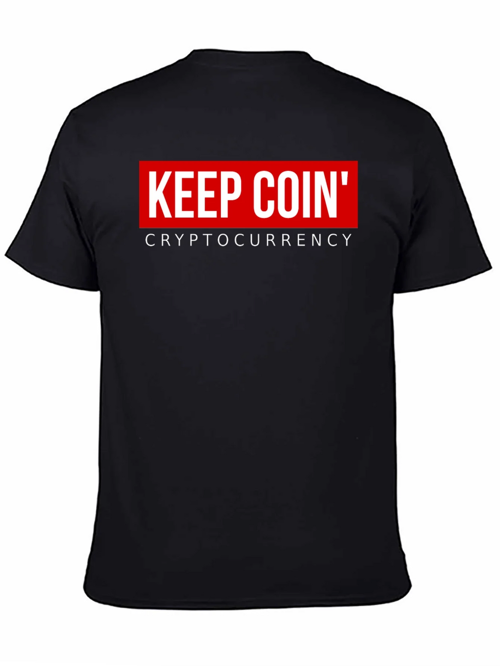 Keep Coin Cryptocurrency Black Graphic T-Shirt product image 7