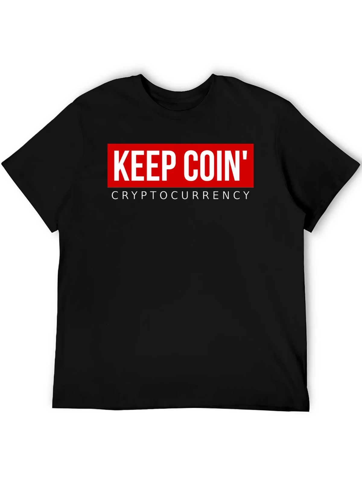 Keep Coin Cryptocurrency Black Graphic T-Shirt product image 8