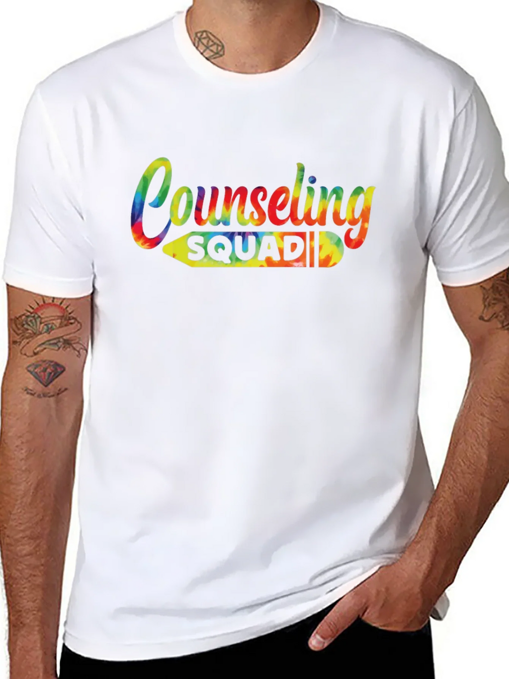 Counseling Squad Tie-Dye Graphic T-Shirt product image 10