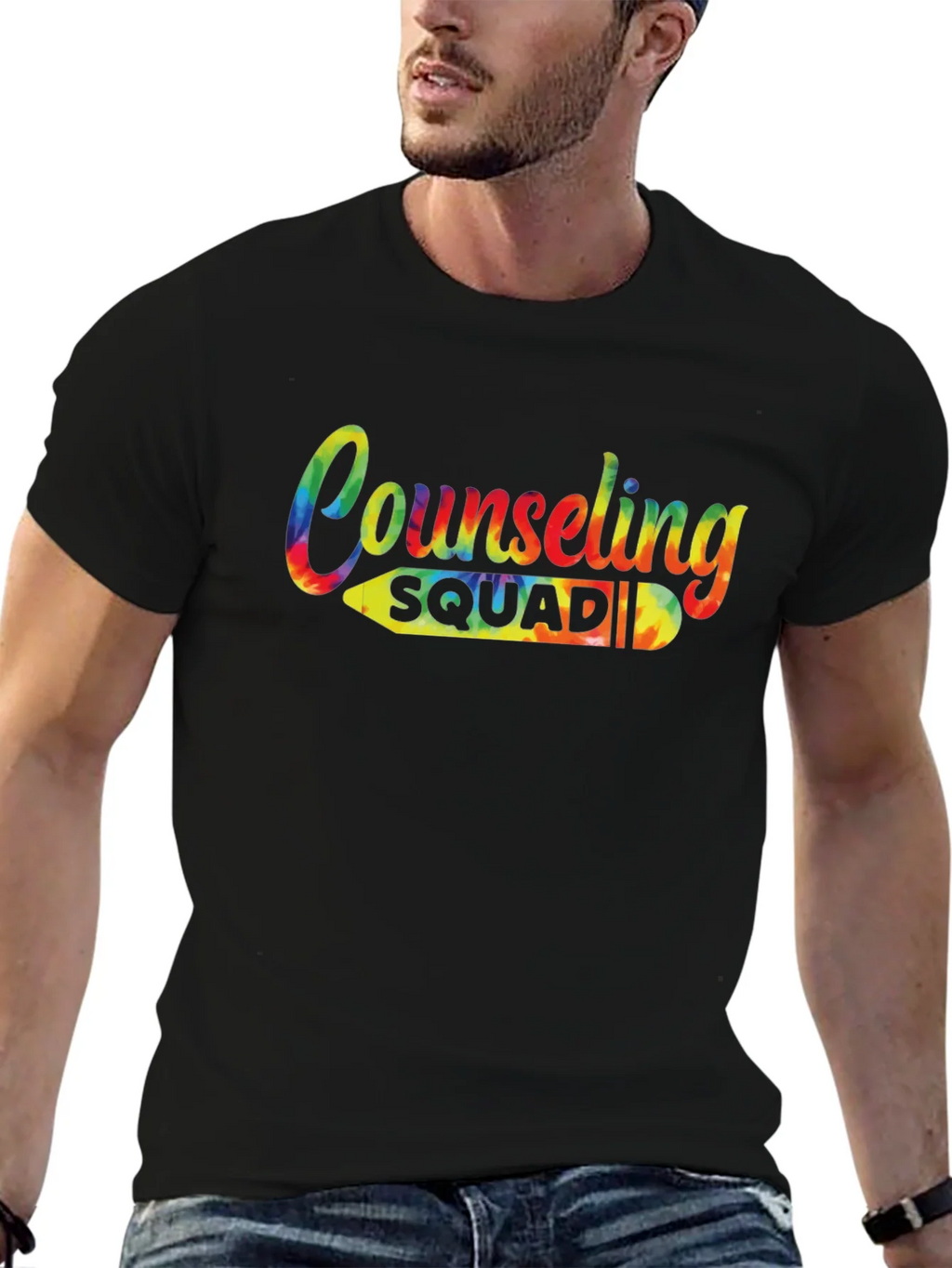Counseling Squad Tie-Dye Graphic T-Shirt product image 9