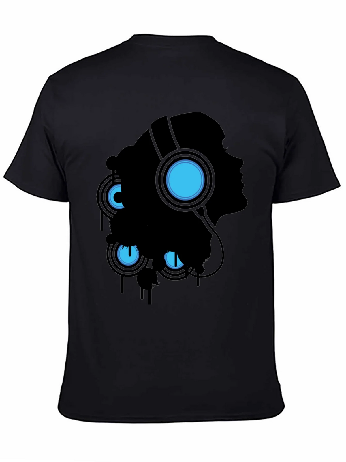Silhouette Headphones Graphic Tee - Black product image 4
