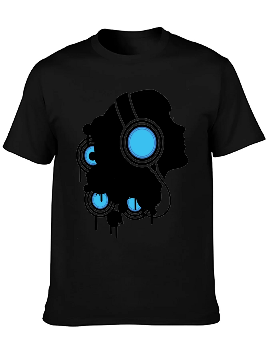 Silhouette Headphones Graphic Tee - Black product image 3
