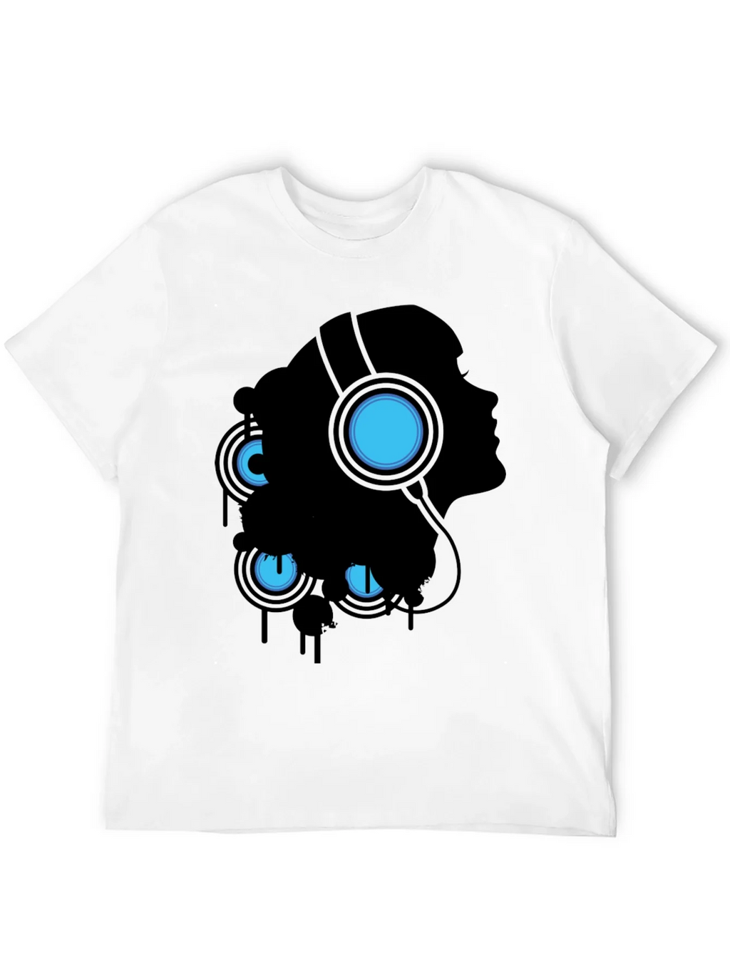 Silhouette Headphones Graphic Tee - Black product image 11