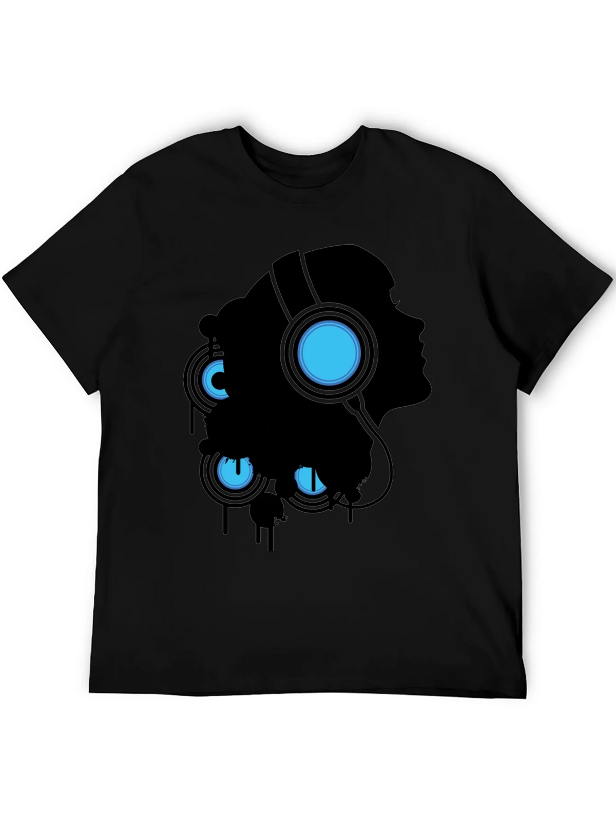 Silhouette Headphones Graphic Tee - Black product image 5