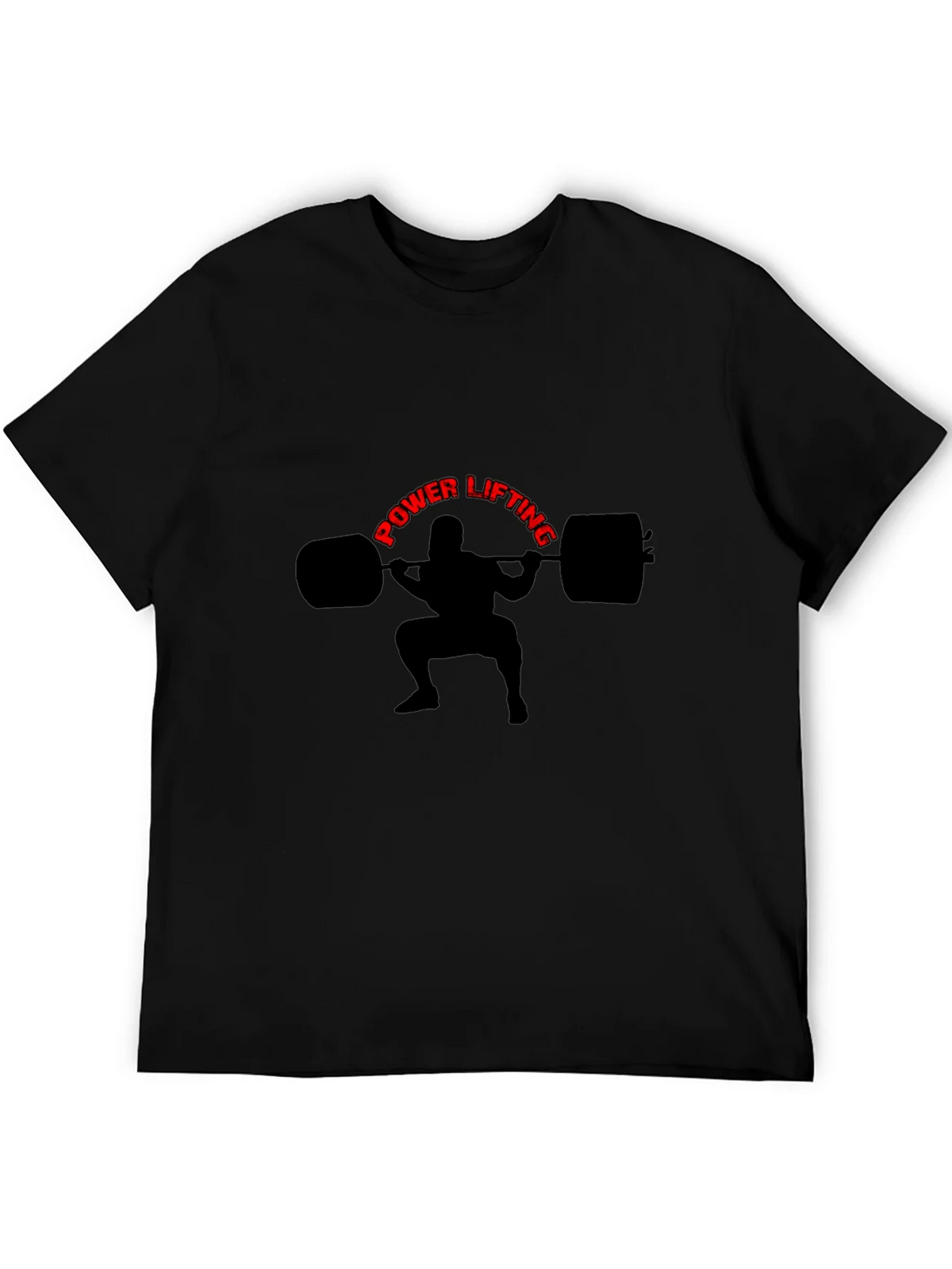 Powerlifting Graphic Tee - Black Cotton T-Shirt product image 8