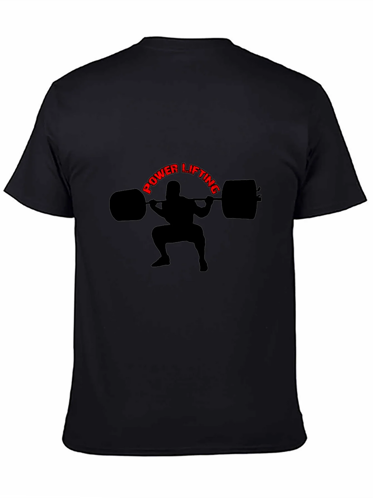 Powerlifting Graphic Tee - Black Cotton T-Shirt product image 7