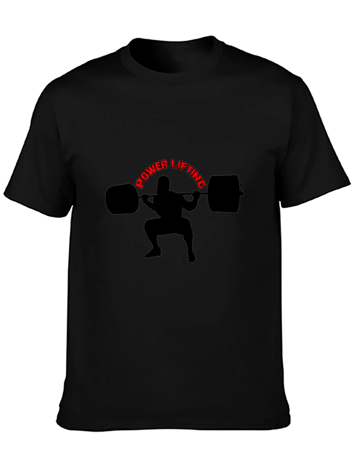 Powerlifting Graphic Tee - Black Cotton T-Shirt product image 6