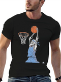 Skeleton Basketball Player Graphic Tee product image 1